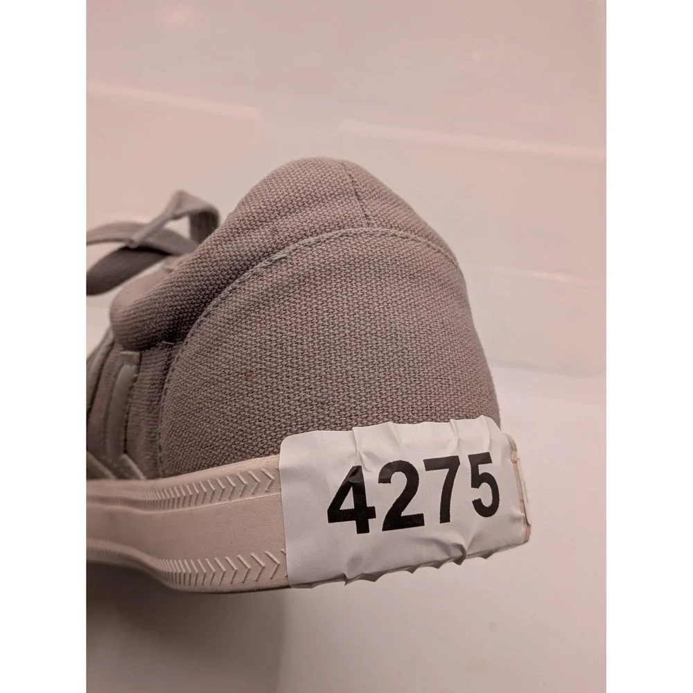 Billy CS Sneaker Shoes Kids Size 5W Gray Zip Canvas Low Top Casual Comfort